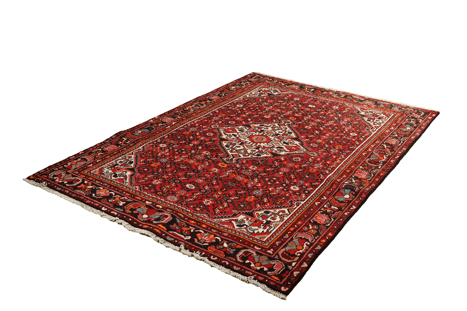 Hosseinabad — Hand-knotted, 167x216 cm, Red, 100% Virgin Wool | View 5