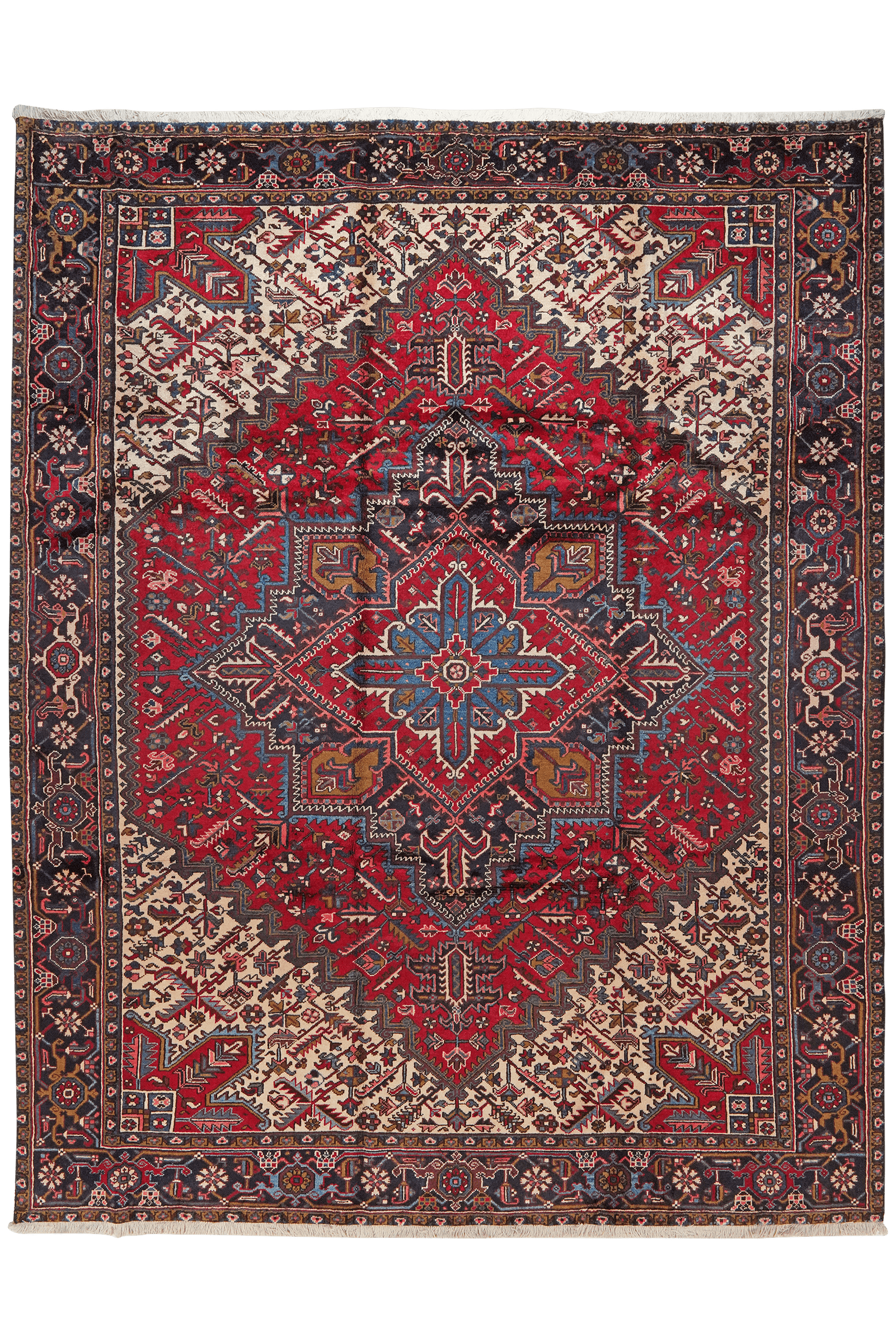 Mehrewan — Hand-knotted, 263x341 cm, Red, 100% Virgin Wool | Main view