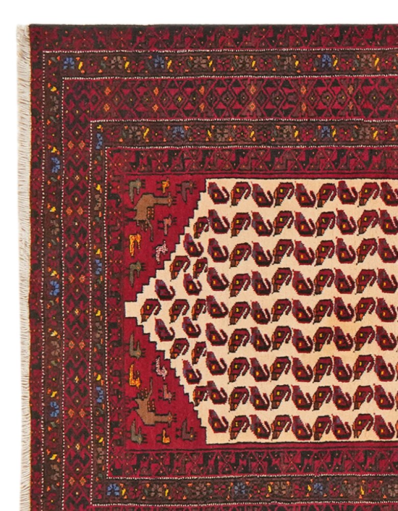 Belutch — Hand-knotted, 102x207 cm, Multicolor, 100% Virgin Wool | View 3