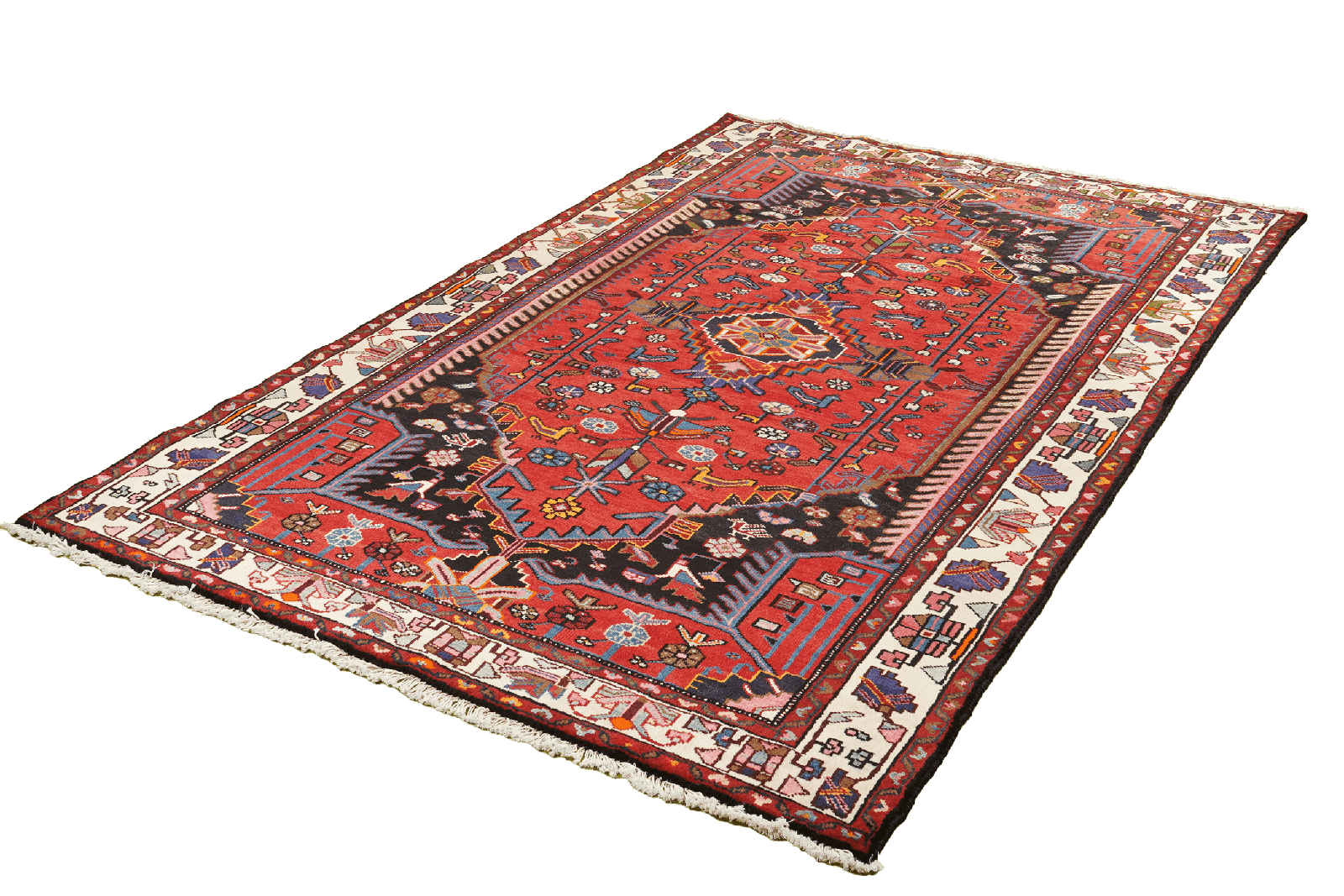Toysarghan — Hand-knotted, 147x235 cm, Red, 100% Virgin Wool | View 5