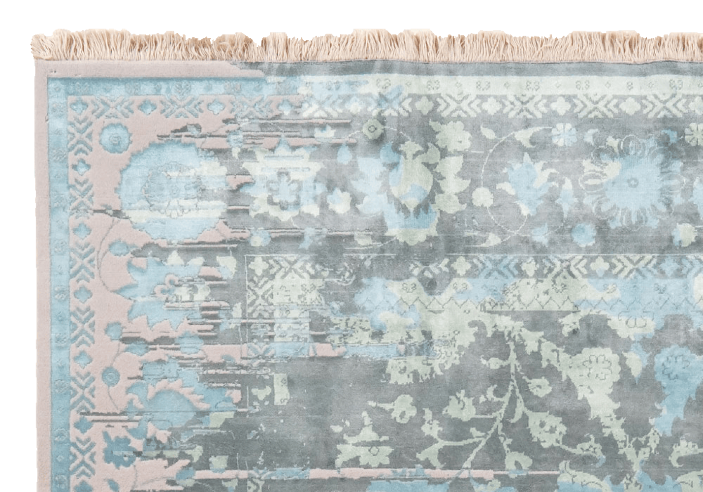Paradayda — Hand-knotted, 203x291 cm, Blue, 80% Viskose, 20% Baumwolle | View 3