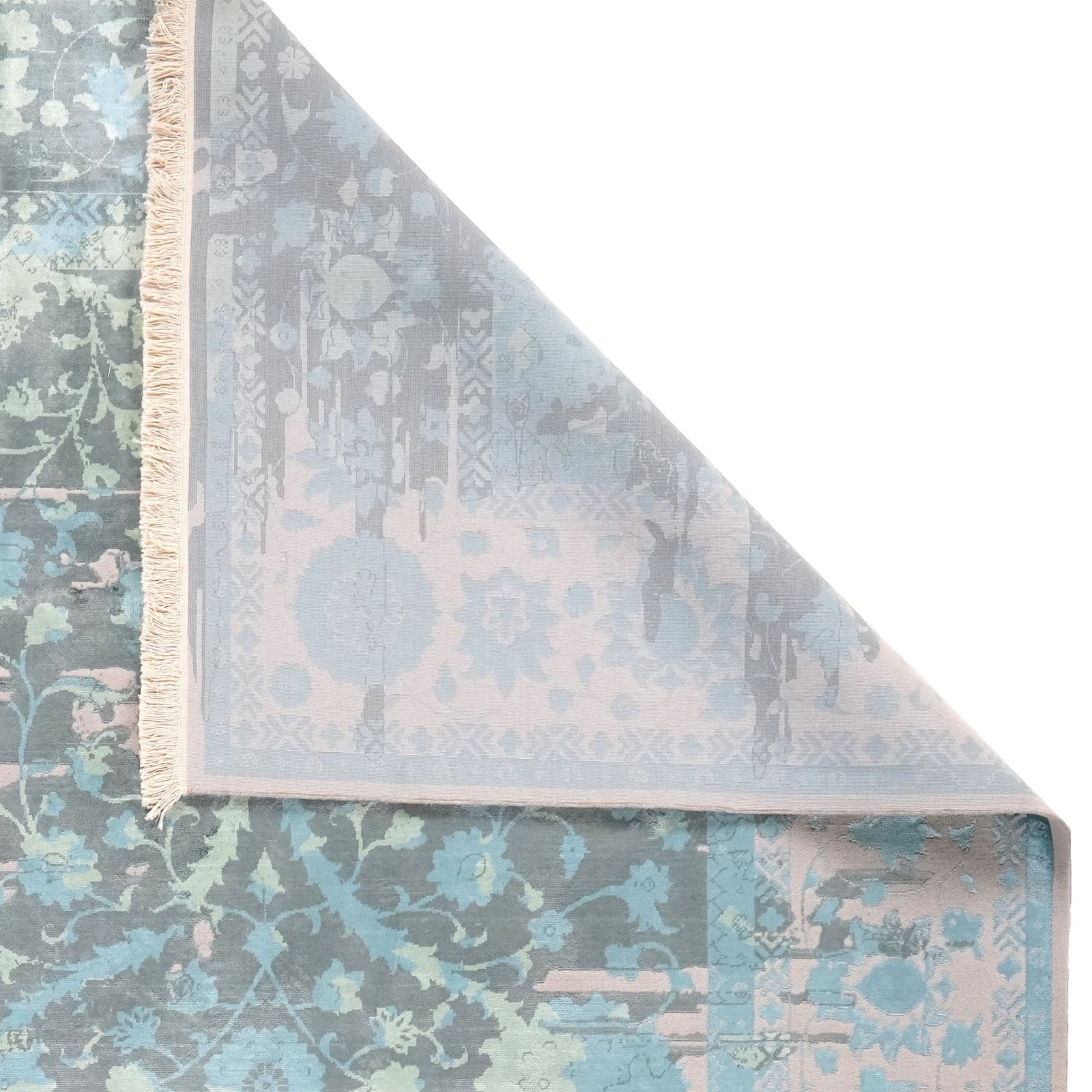 Paradayda — Hand-knotted, 203x291 cm, Blue, 80% Viskose, 20% Baumwolle | View 5