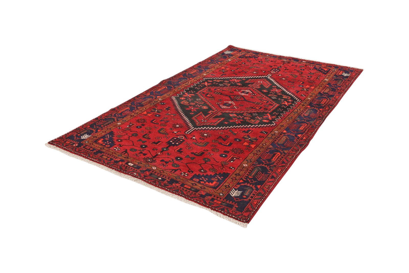 Khamseh — Hand-knotted, 141x238 cm, Blue, 100% Virgin Wool | View 5