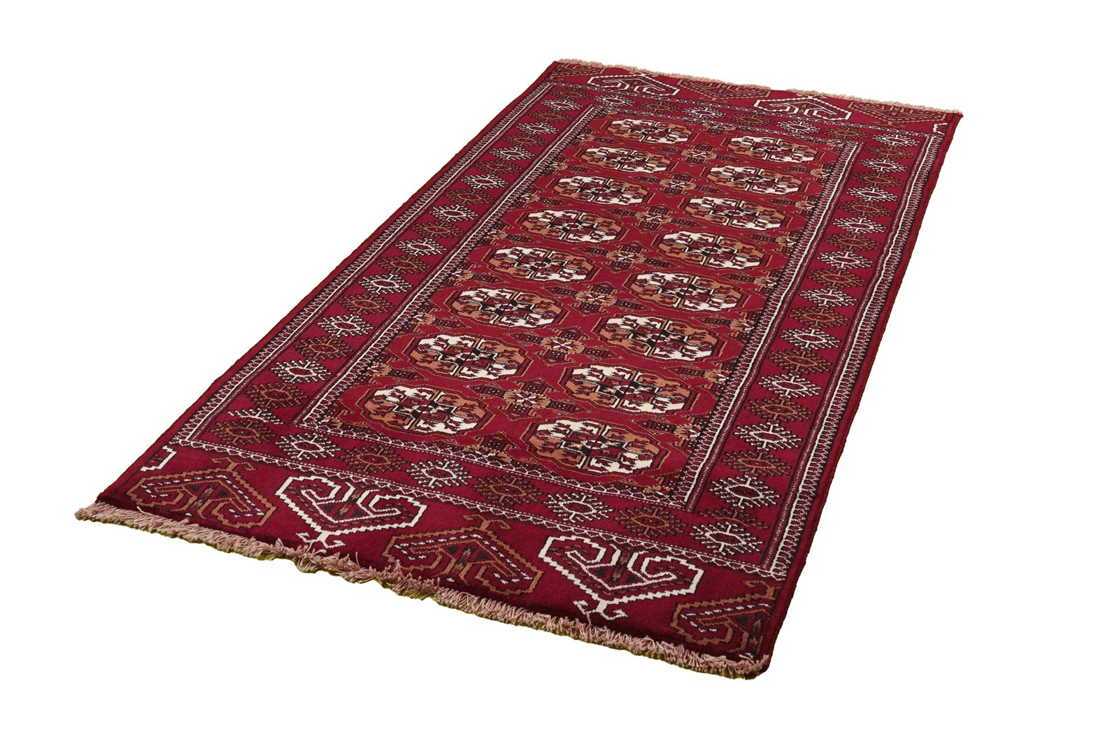 Turkman — Hand-knotted, 102x192 cm, Red, 100% Virgin Wool | View 5