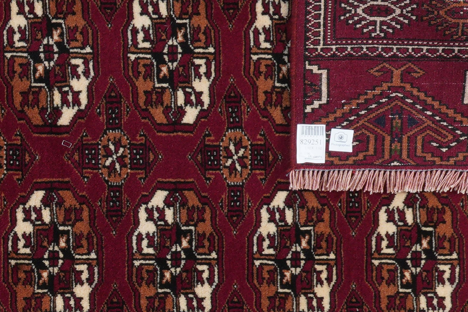 Turkman — Hand-knotted, 102x192 cm, Red, 100% Virgin Wool | View 6