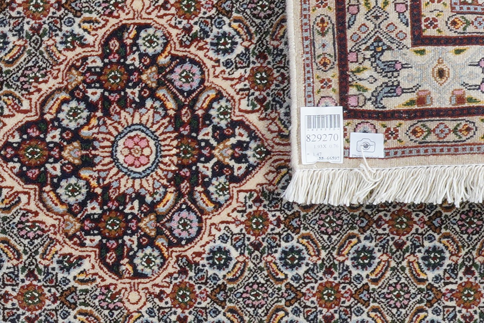 Moud Mahi — Hand-knotted, 76x193 cm, Beige, 100% Virgin Wool | View 6