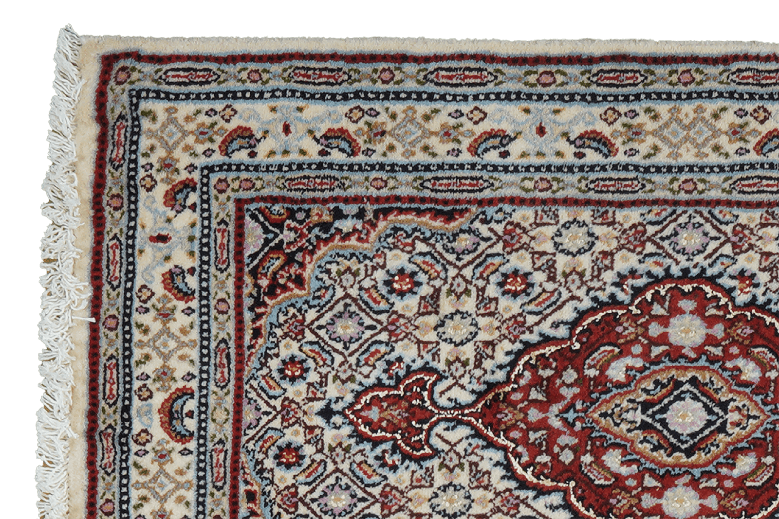 Moud Mahi — Hand-knotted, 58x87 cm, Beige, 100% Virgin Wool | View 3