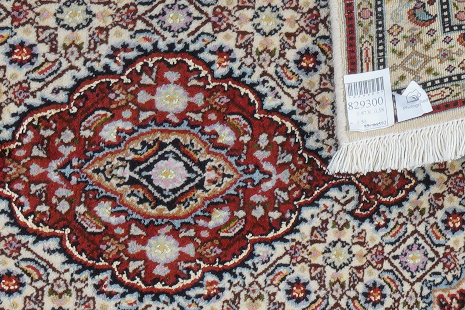 Moud Mahi — Hand-knotted, 58x87 cm, Beige, 100% Virgin Wool | View 6