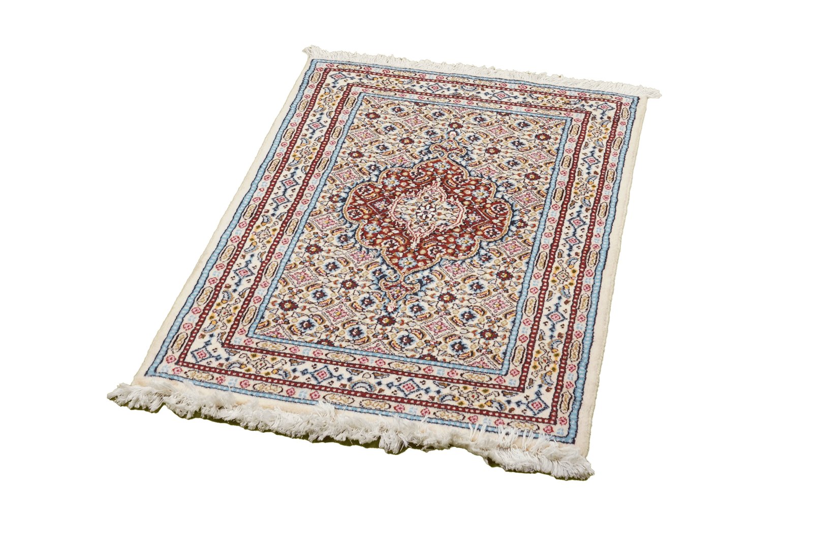 Moud Mahi — Hand-knotted, 61x88 cm, Beige, 100% Virgin Wool | View 5