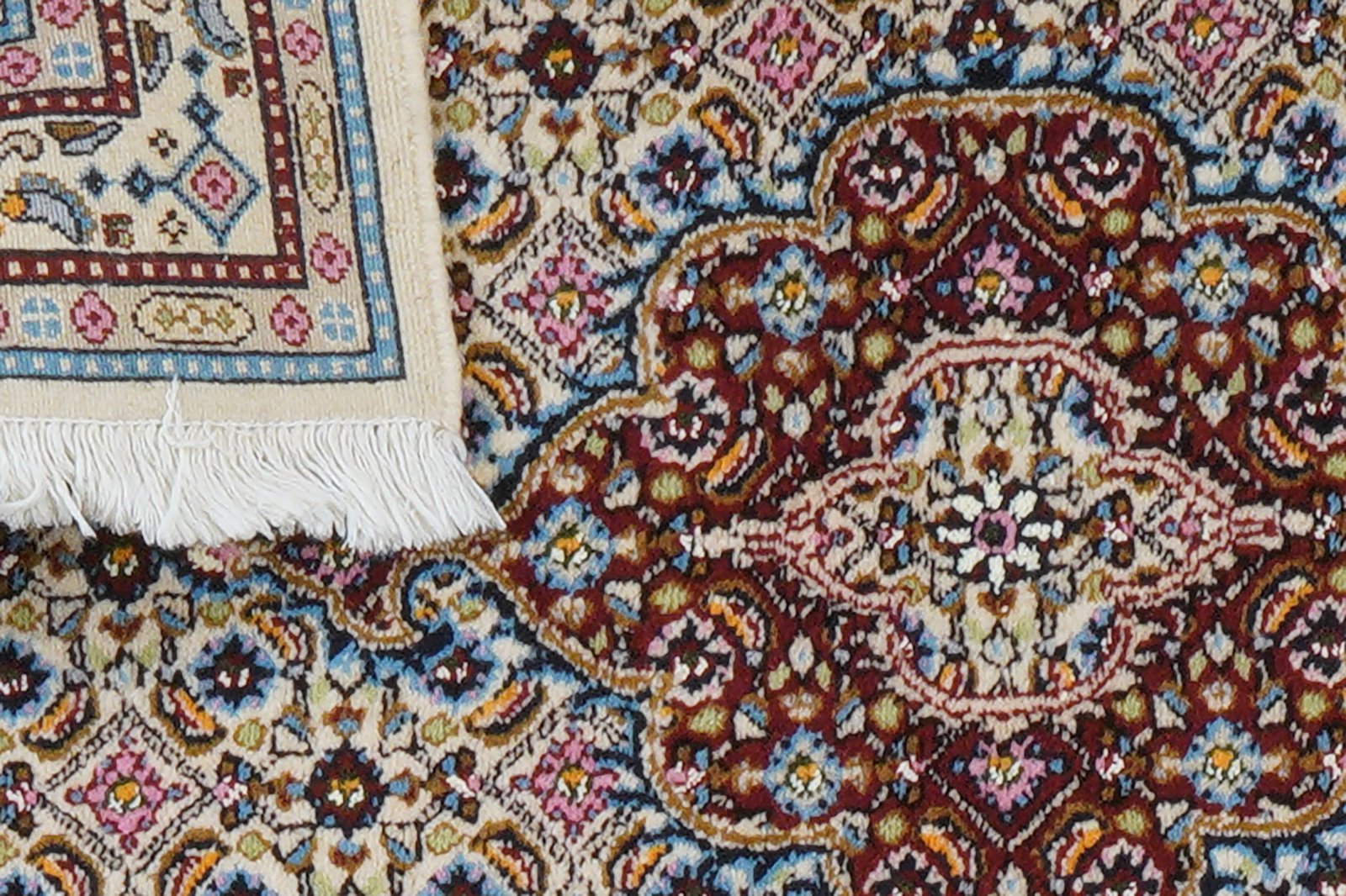 Moud Mahi — Hand-knotted, 61x88 cm, Beige, 100% Virgin Wool | View 7