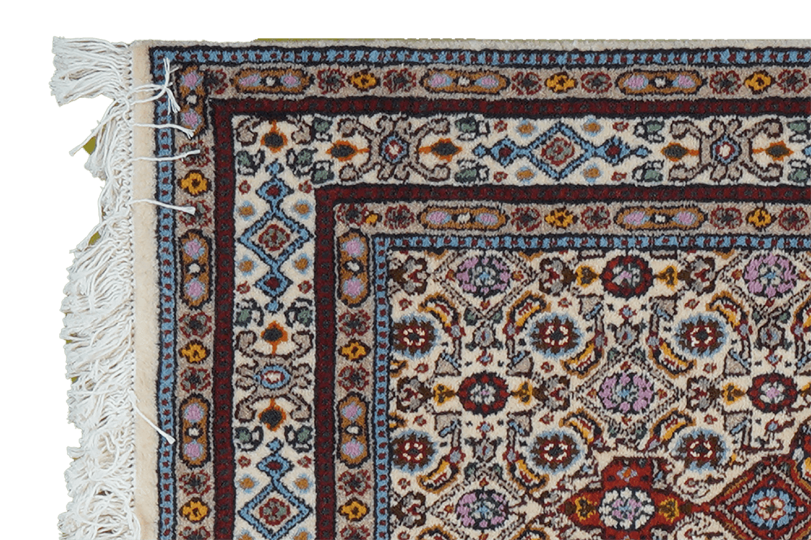 Moud Mahi — Hand-knotted, 58x88 cm, Beige, 100% Virgin Wool | View 3