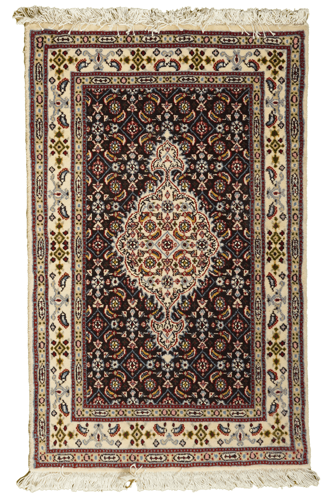 Moud Mahi — Hand-knotted, 57x91 cm, Blue, 100% Virgin Wool | Main view
