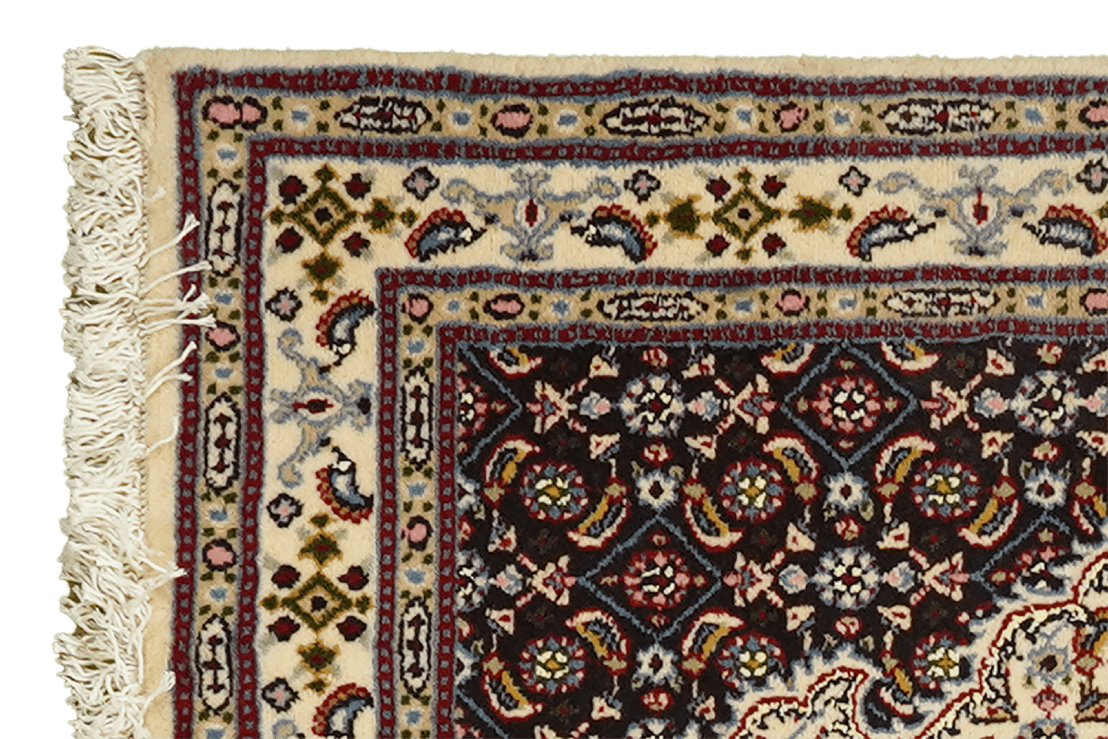 Moud Mahi — Hand-knotted, 57x91 cm, Blue, 100% Virgin Wool | View 3