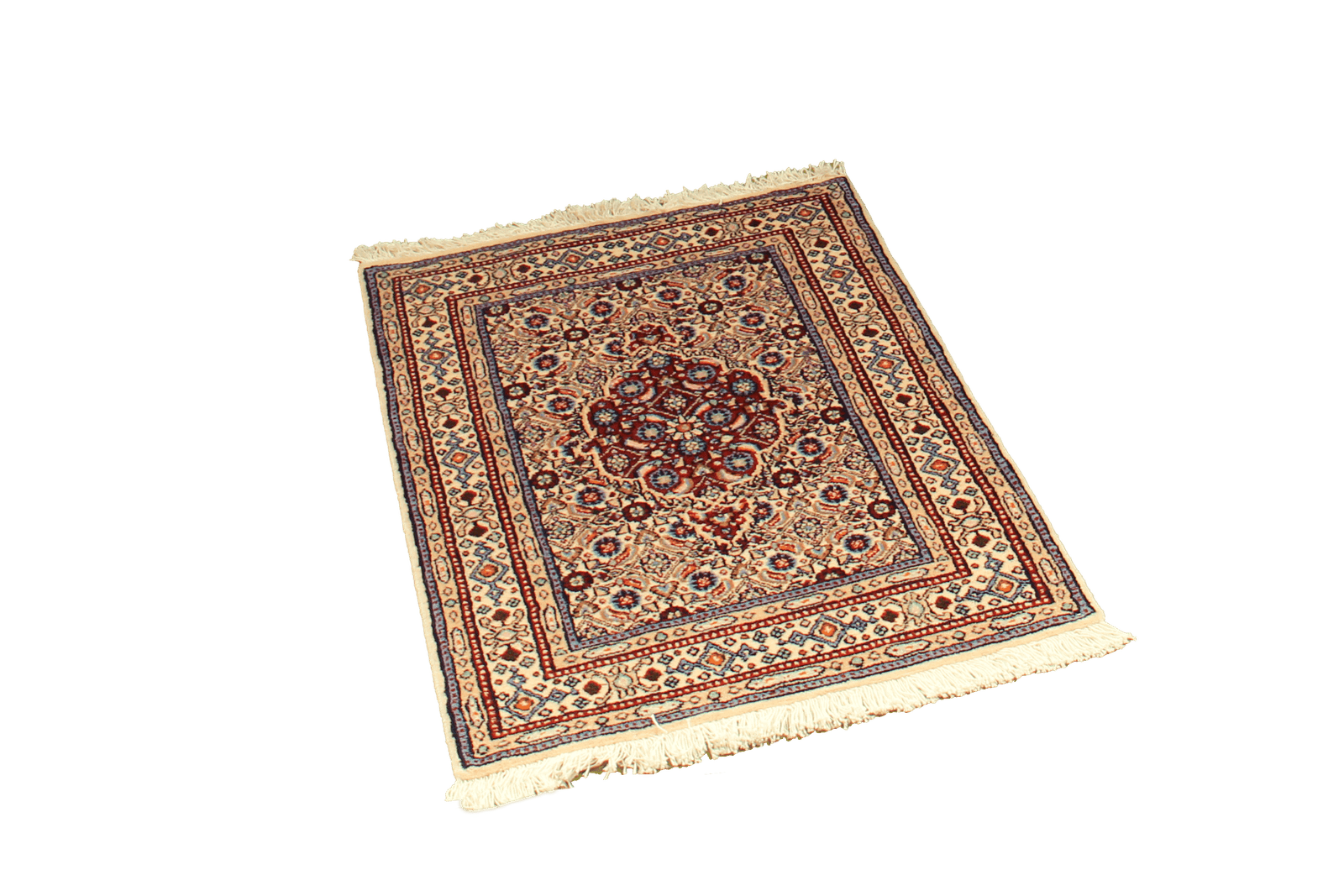 Moud Mahi — Hand-knotted, 59x85 cm, Beige, 100% Virgin Wool | View 4