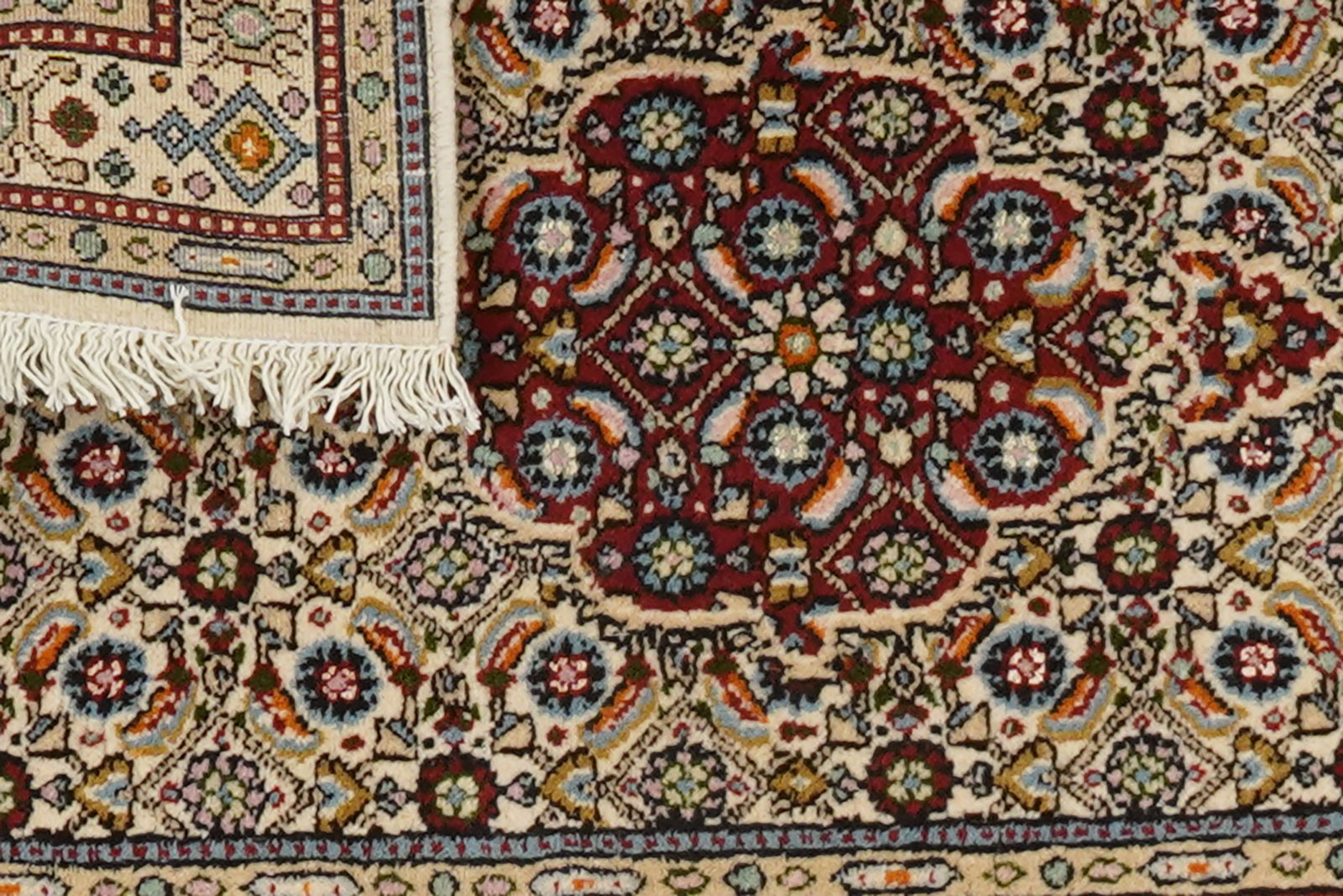 Moud Mahi — Hand-knotted, 59x85 cm, Beige, 100% Virgin Wool | View 7