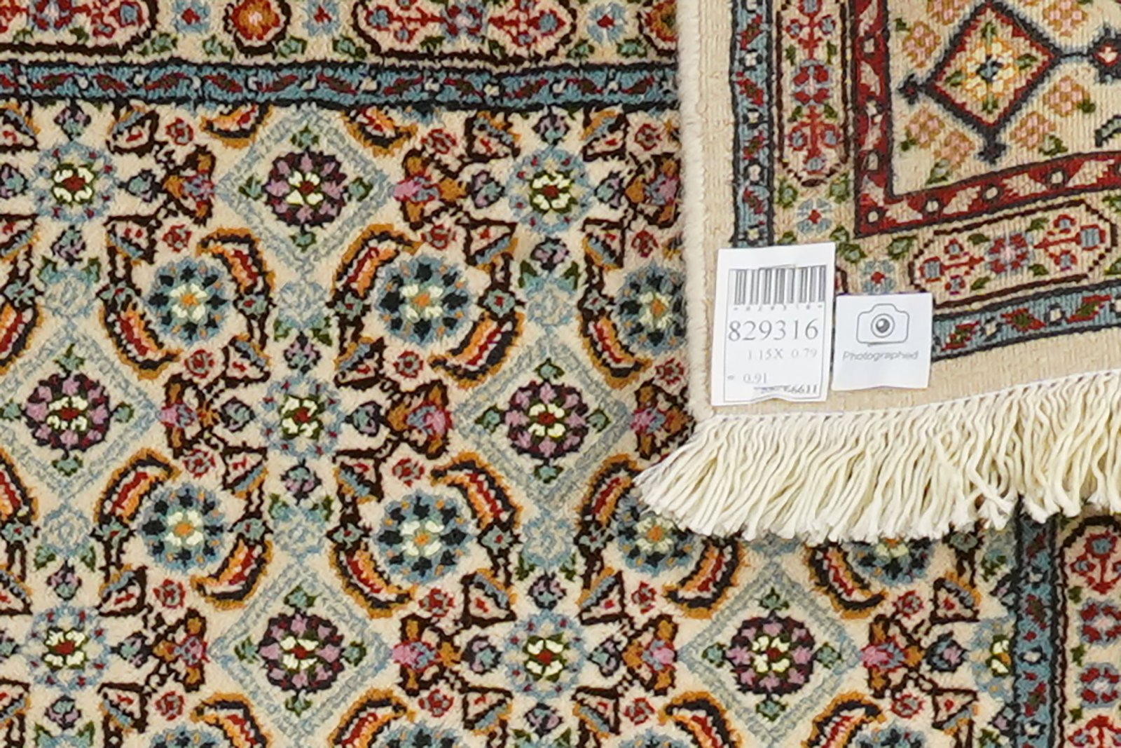 Moud Mahi — Hand-knotted, 79x115 cm, Beige, 100% Virgin Wool | View 6