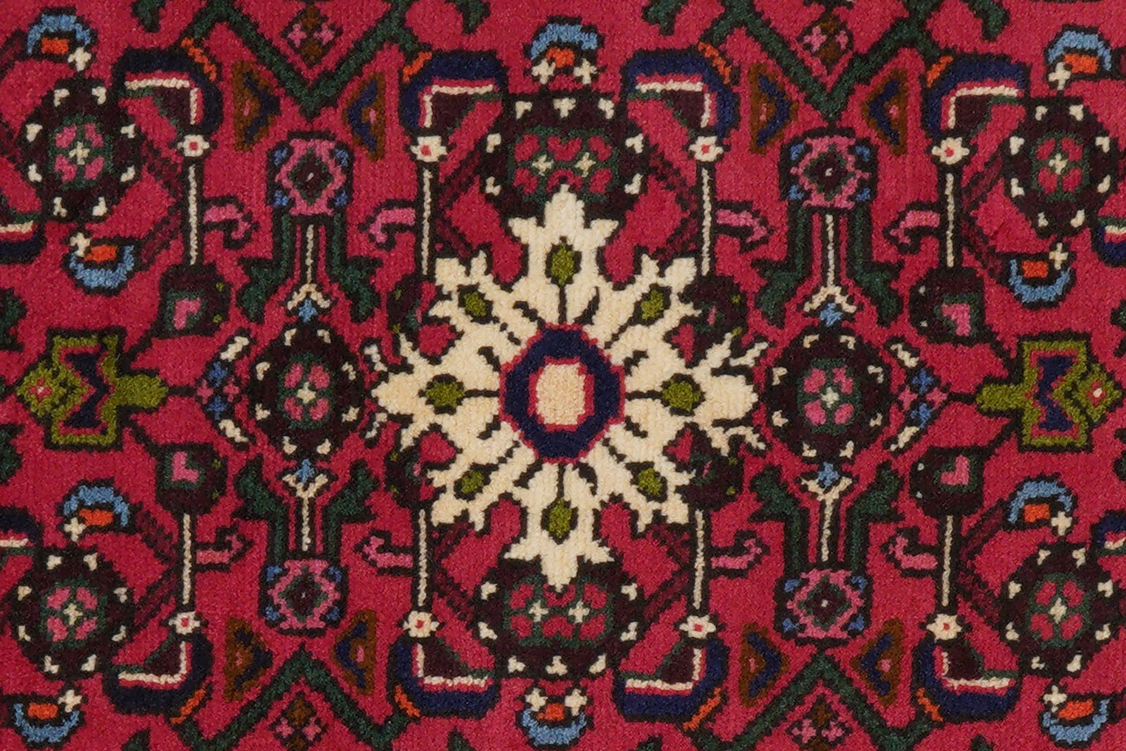 Hosseinabad — Hand-knotted, 71x115 cm, Red, 100% Virgin Wool | View 7
