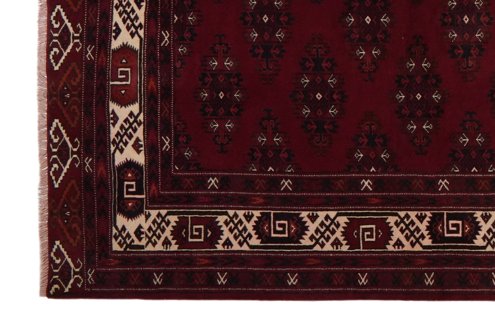 Turkman — Hand-knotted, 263x346 cm, Red, 100% Virgin Wool | View 3