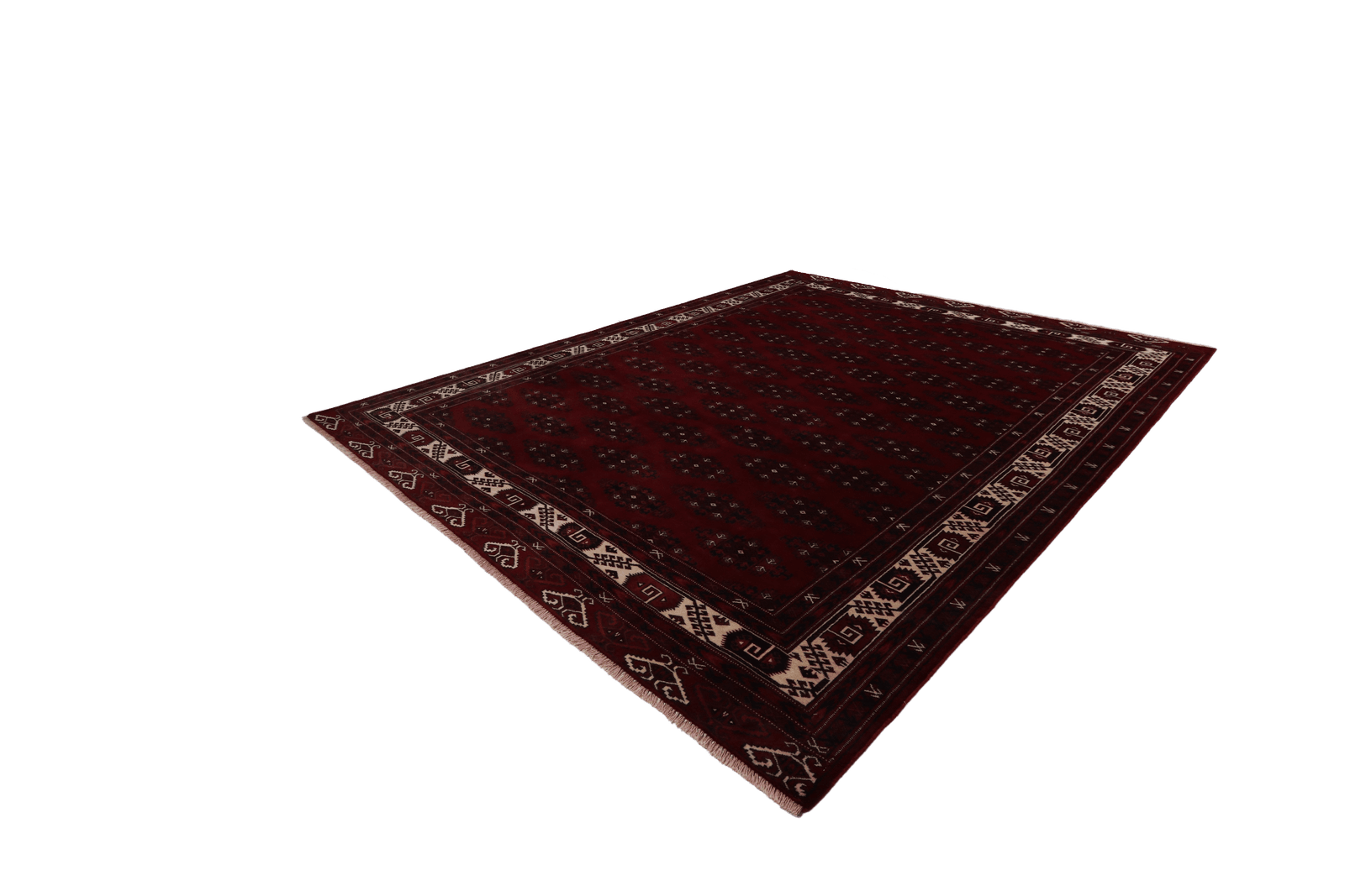 Turkman — Hand-knotted, 263x346 cm, Red, 100% Virgin Wool | View 6