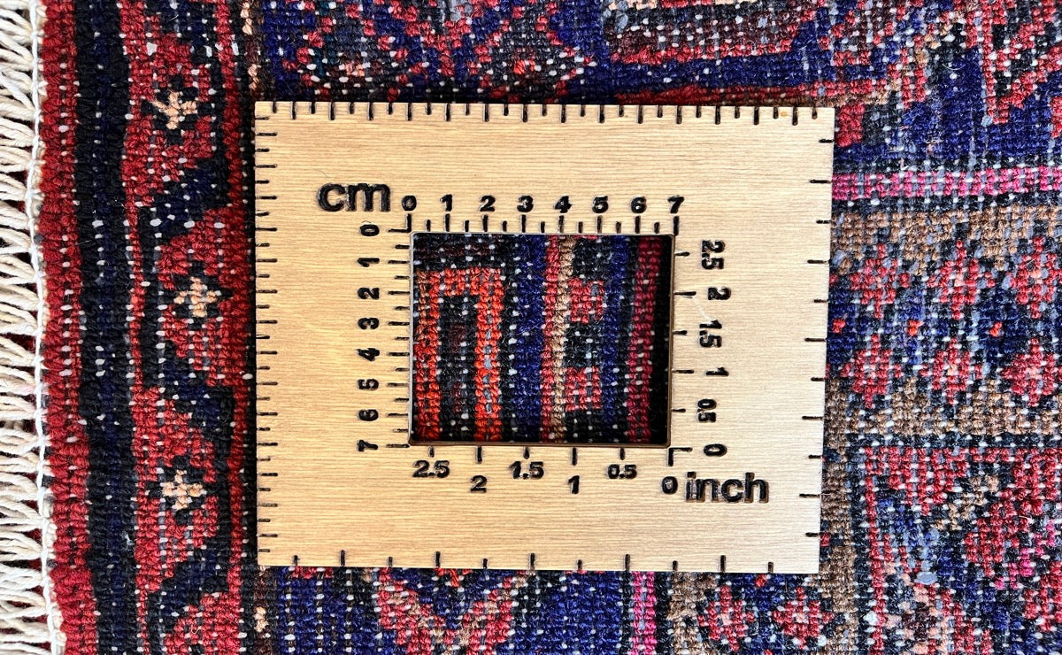 Khamseh — Hand-knotted, 139x239 cm, Red, 100% Virgin Wool | View 11