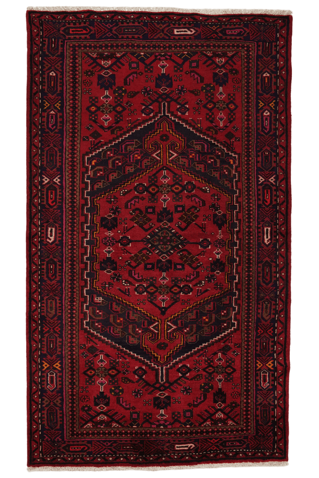 Khamseh — Hand-knotted, 139x239 cm, Red, 100% Virgin Wool | Main view