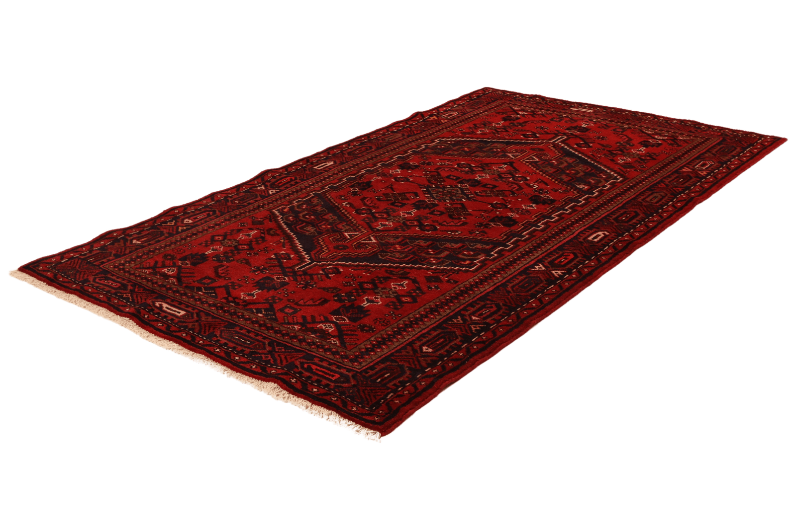 Khamseh — Hand-knotted, 139x239 cm, Red, 100% Virgin Wool | View 6