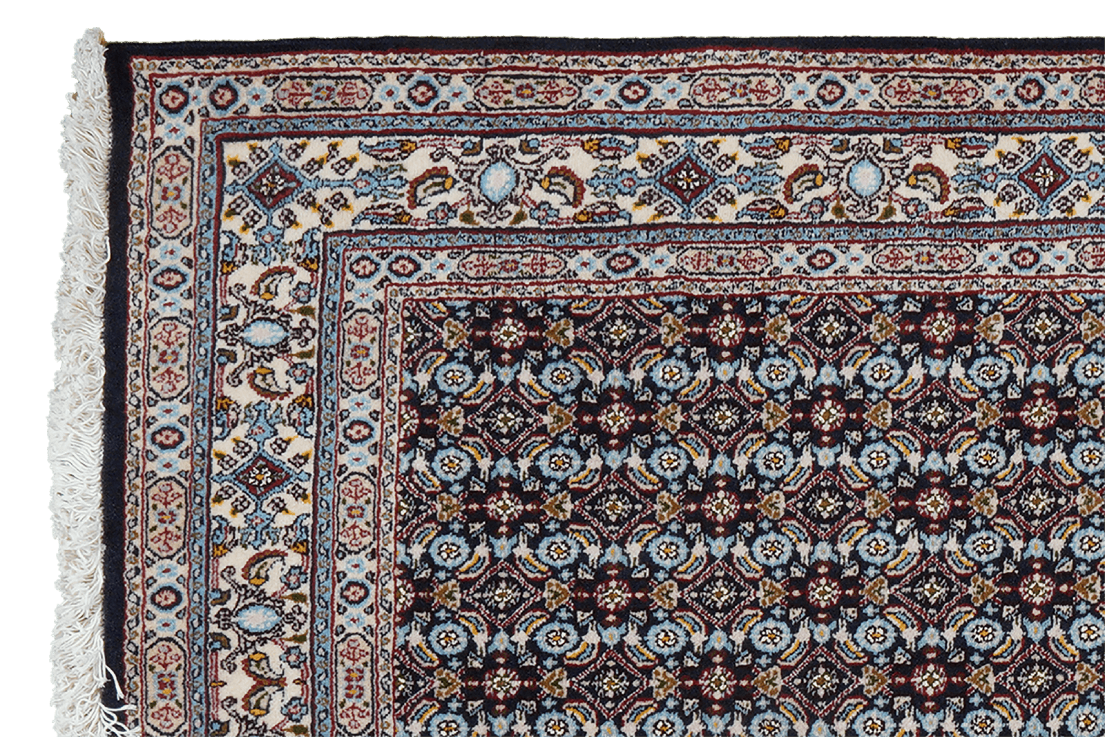 Moud Mahi — Hand-knotted, 96x150 cm, Blue, 100% Virgin Wool | View 3