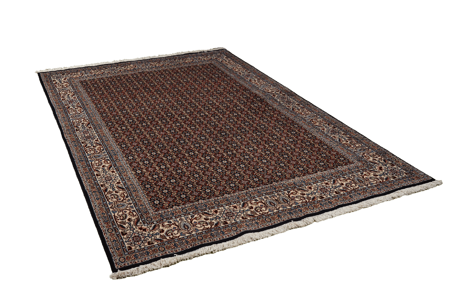 Moud Mahi — Hand-knotted, 166x240 cm, Blue, 100% Virgin Wool | View 5