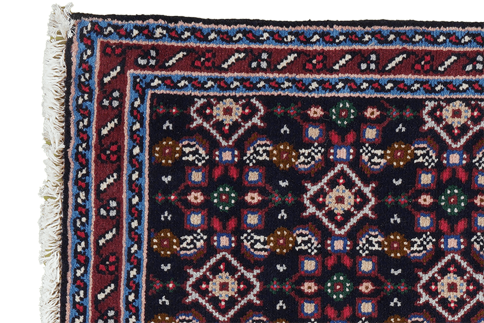 Hosseinabad — Hand-knotted, 66x117 cm, Blue, 100% Virgin Wool | View 3