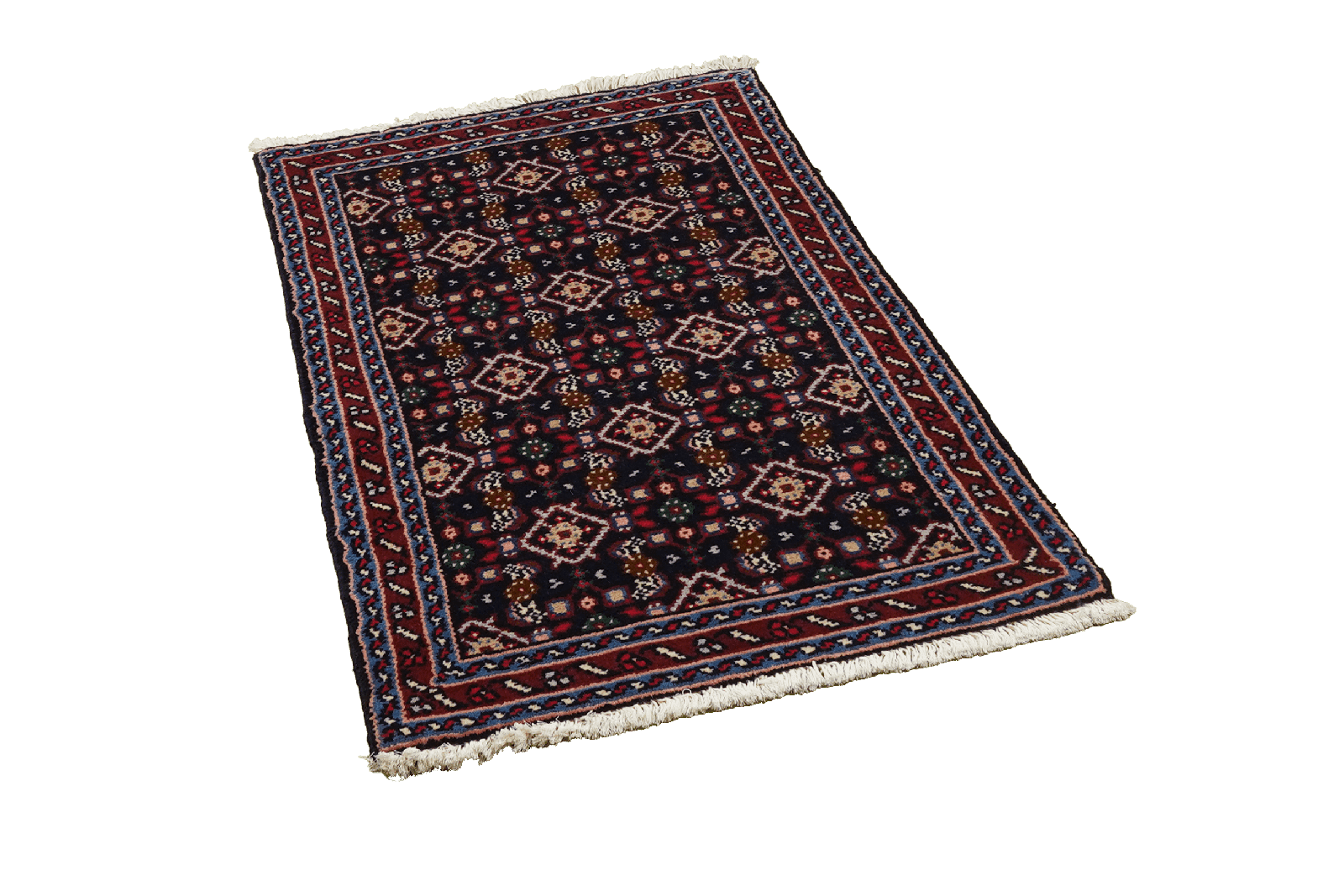 Hosseinabad — Hand-knotted, 66x117 cm, Blue, 100% Virgin Wool | View 4