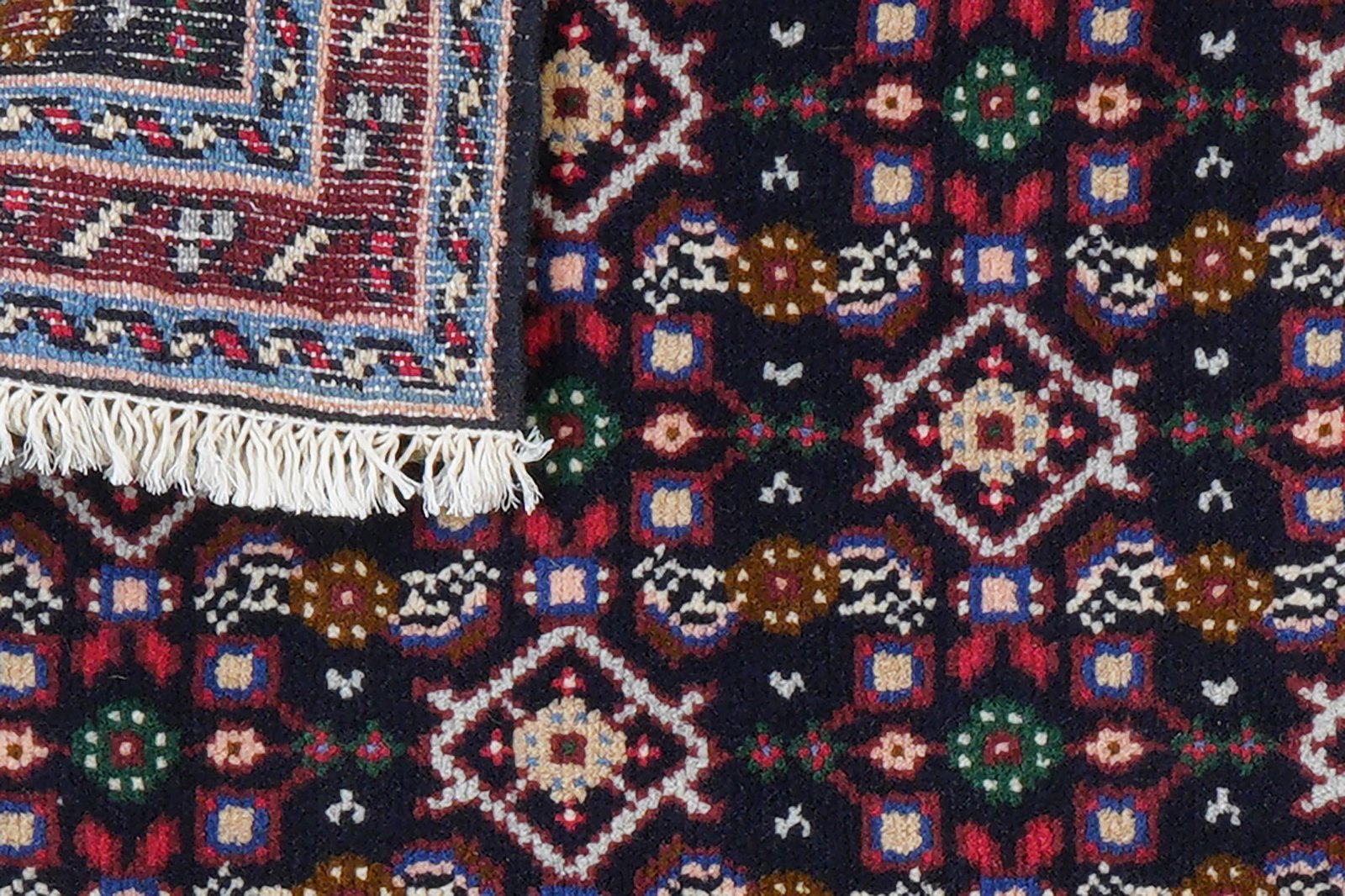 Hosseinabad — Hand-knotted, 66x117 cm, Blue, 100% Virgin Wool | View 8