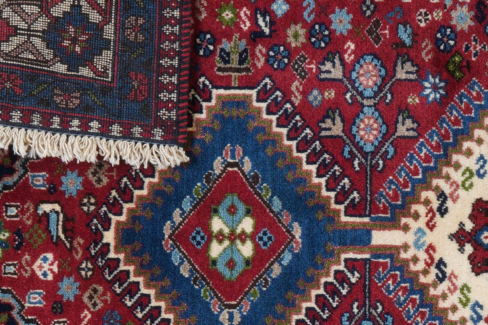 Yalameh — Hand-knotted, 101x152 cm, Red, 100% Virgin Wool | View 8
