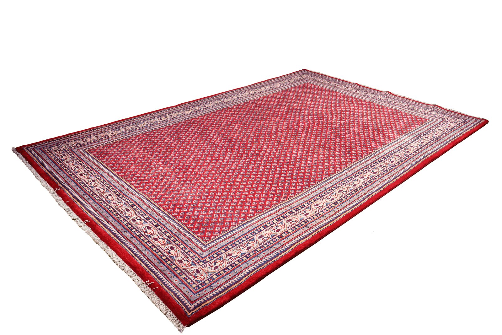 Sarough — Hand-knotted, 207x318 cm, Red, 100% Virgin Wool | View 5