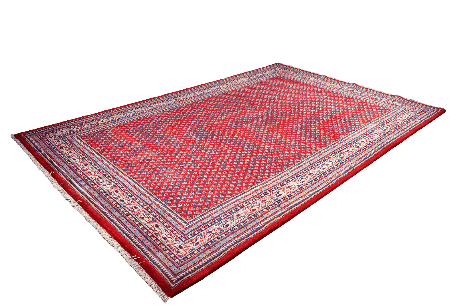 Sarough — Hand-knotted, 207x318 cm, Red, 100% Virgin Wool | View 5