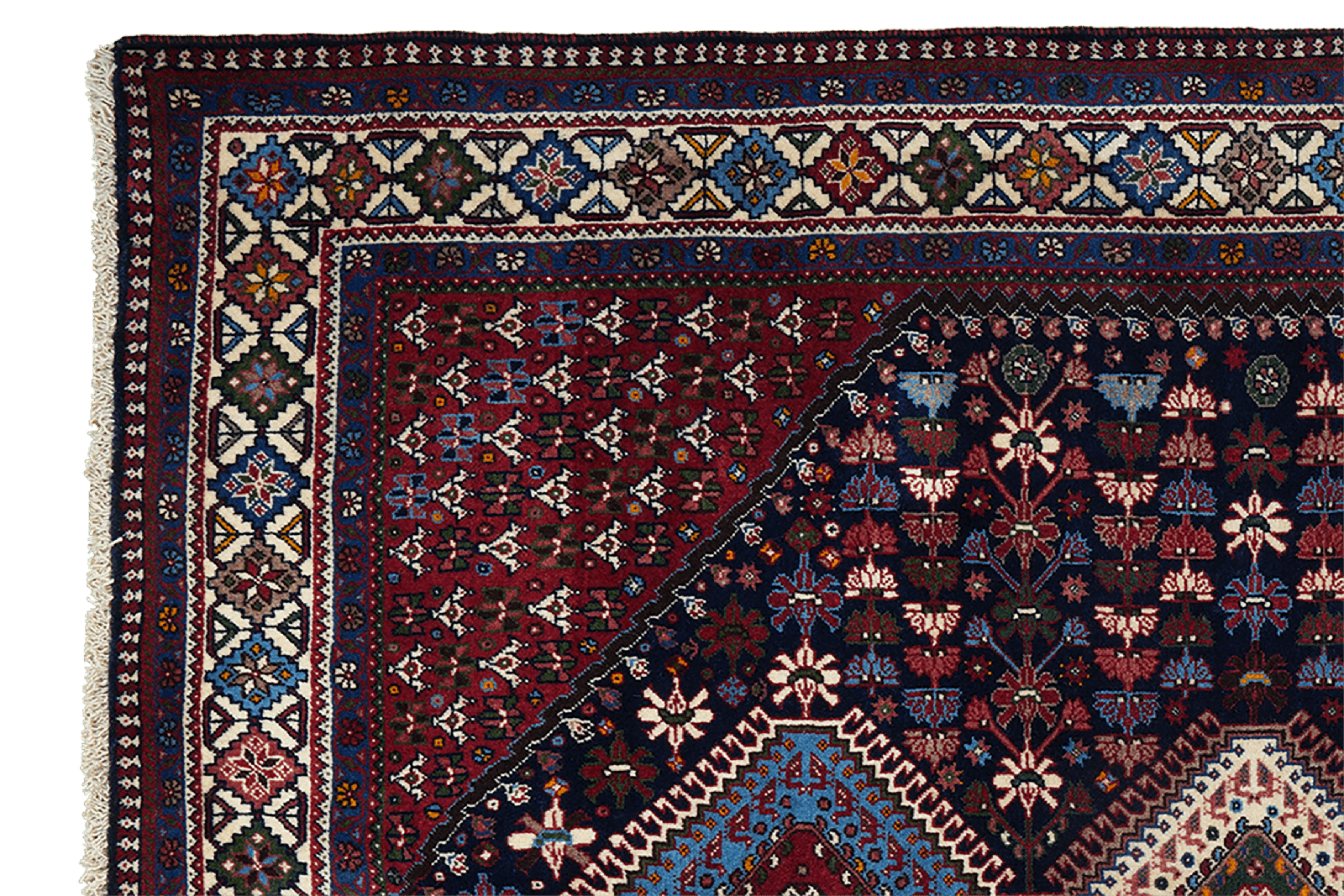 Yalameh — Hand-knotted, 173x252 cm, Blue, 100% Virgin Wool | View 3