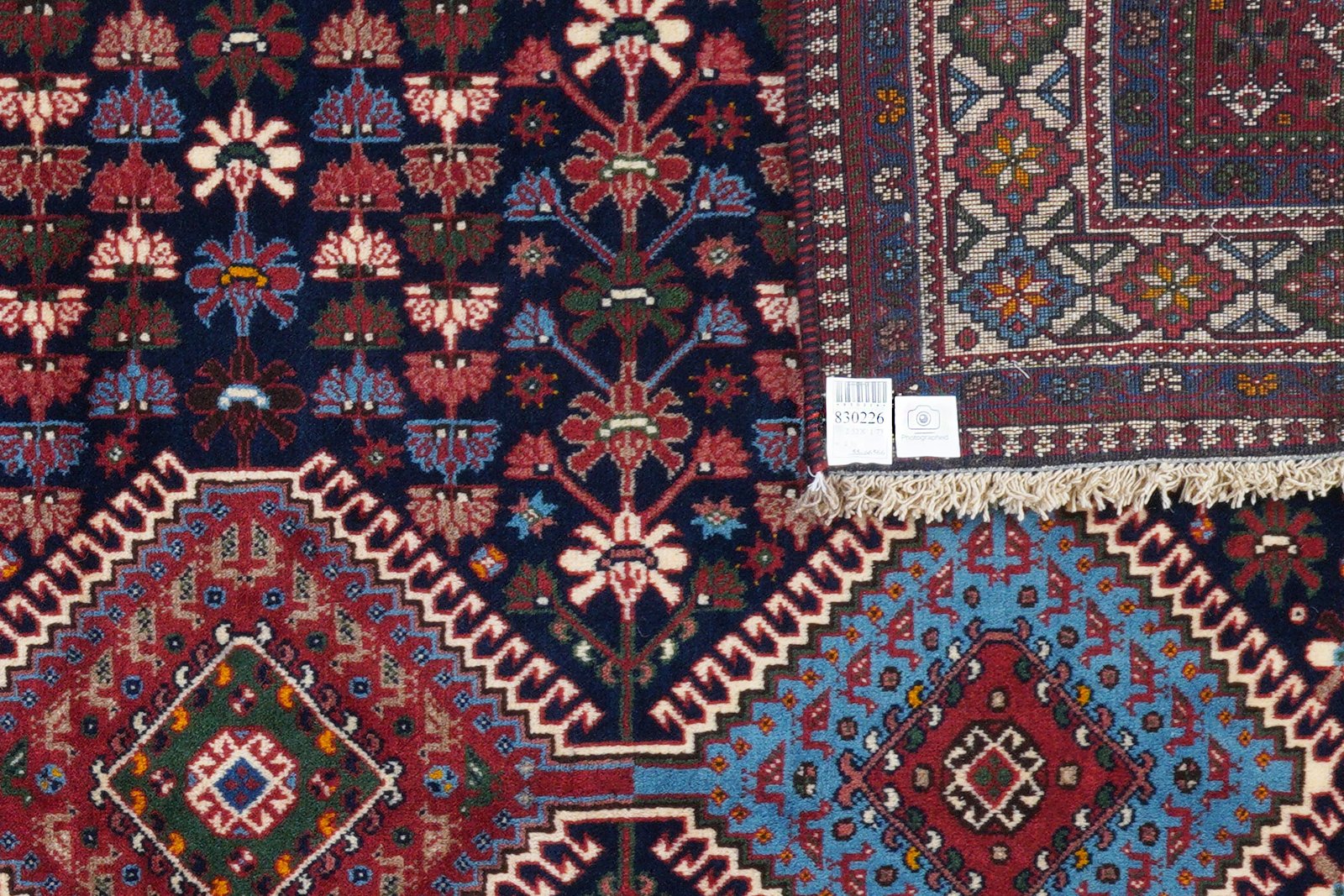 Yalameh — Hand-knotted, 173x252 cm, Blue, 100% Virgin Wool | View 6