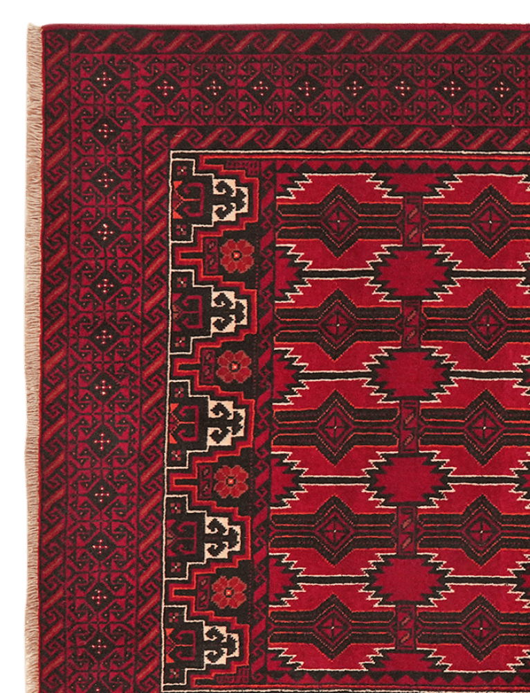 Belutch — Hand-knotted, 127x250 cm, Multicolor, 100% Virgin Wool | View 3