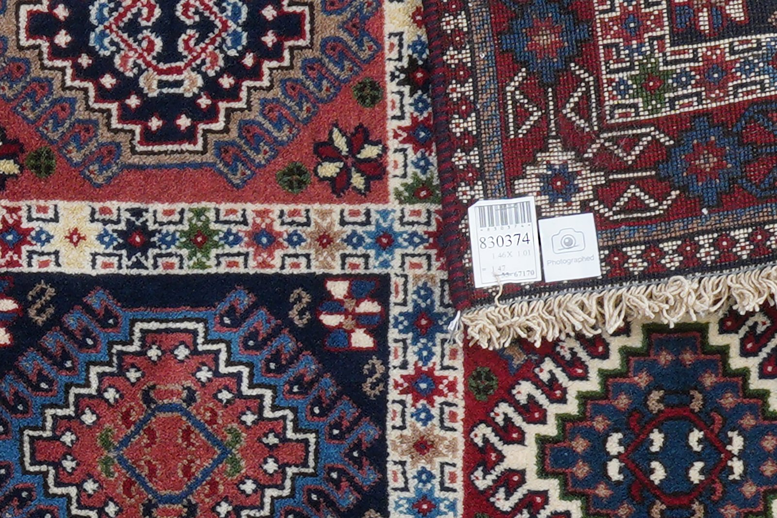 Yalameh — Hand-knotted, 101x146 cm, Multicolor, 100% Virgin Wool | View 6