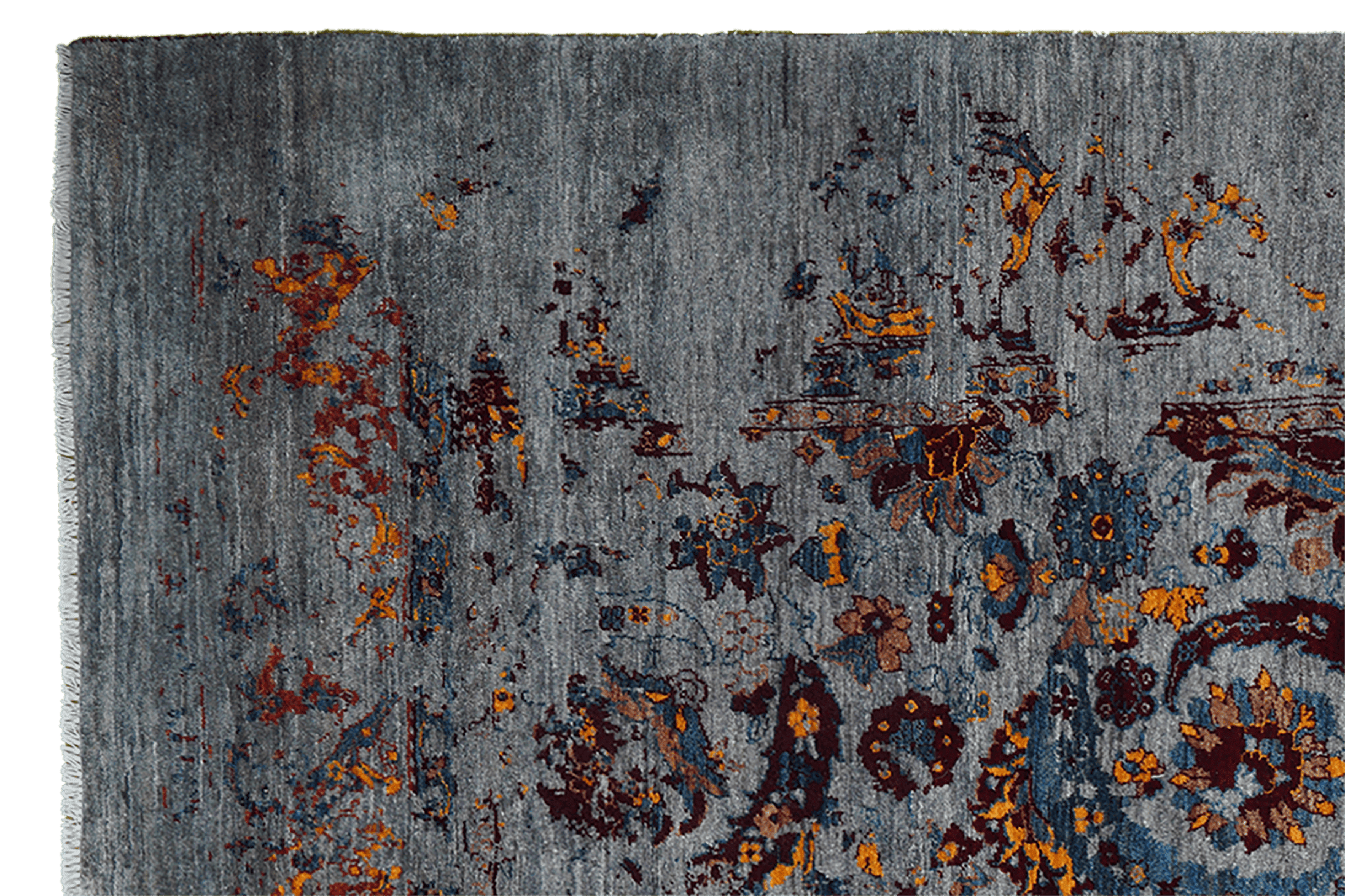 Rizbaf — Hand-knotted, 193x292 cm, Blue, 100% Virgin Wool | View 3