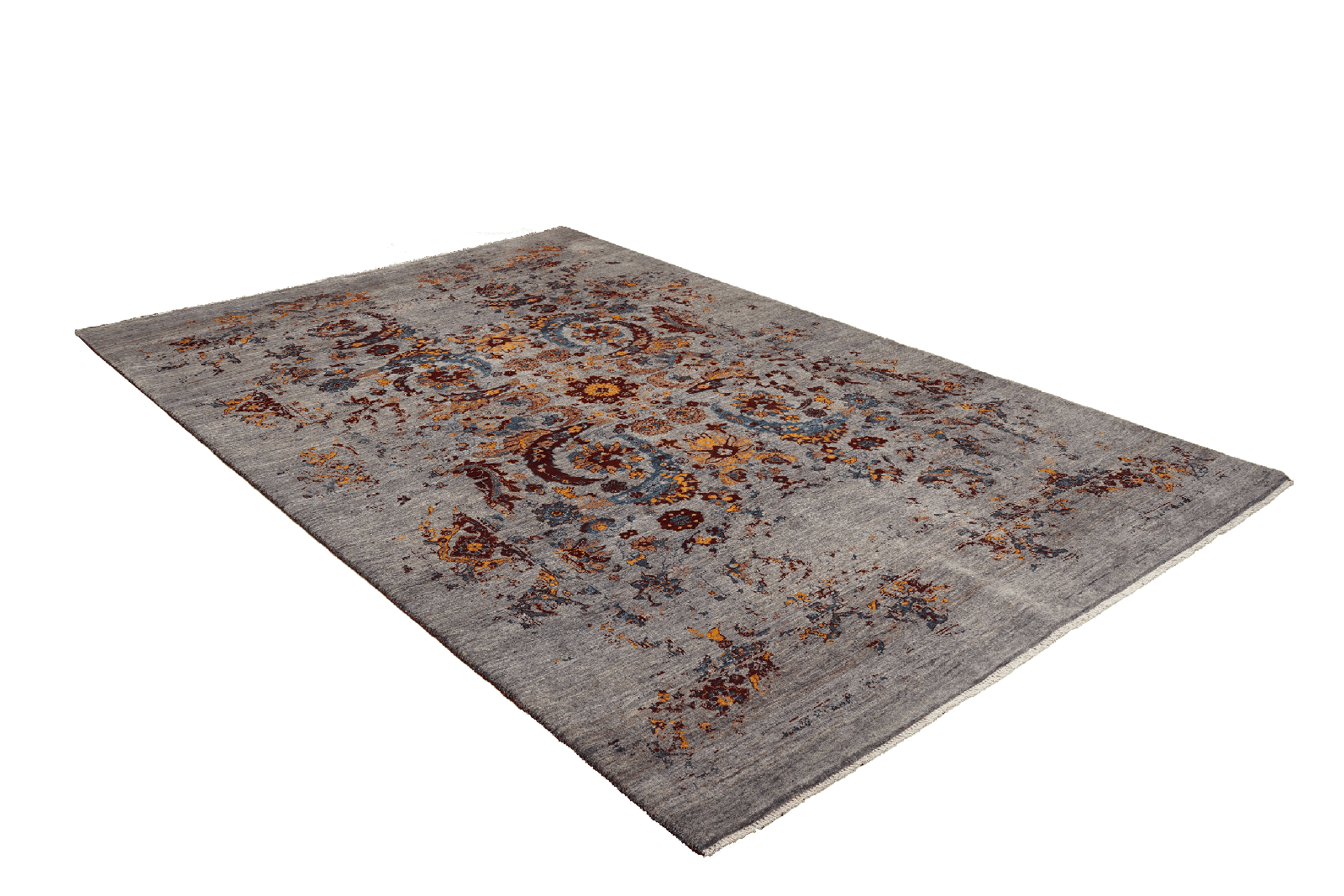 Rizbaf — Hand-knotted, 193x292 cm, Blue, 100% Virgin Wool | View 4