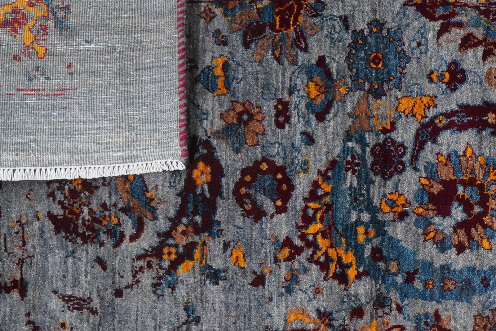Rizbaf — Hand-knotted, 193x292 cm, Blue, 100% Virgin Wool | View 8