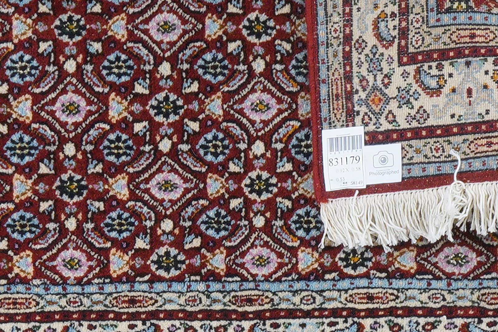 Moud Mahi — Hand-knotted, 58x92 cm, Red, 100% Virgin Wool | View 6