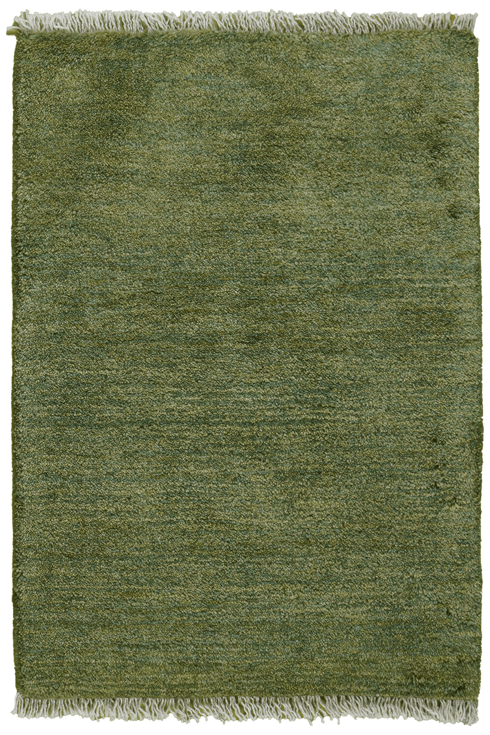 Gabbeh — Hand-knotted, 61x85 cm, Green, 100% Virgin Wool | Main view