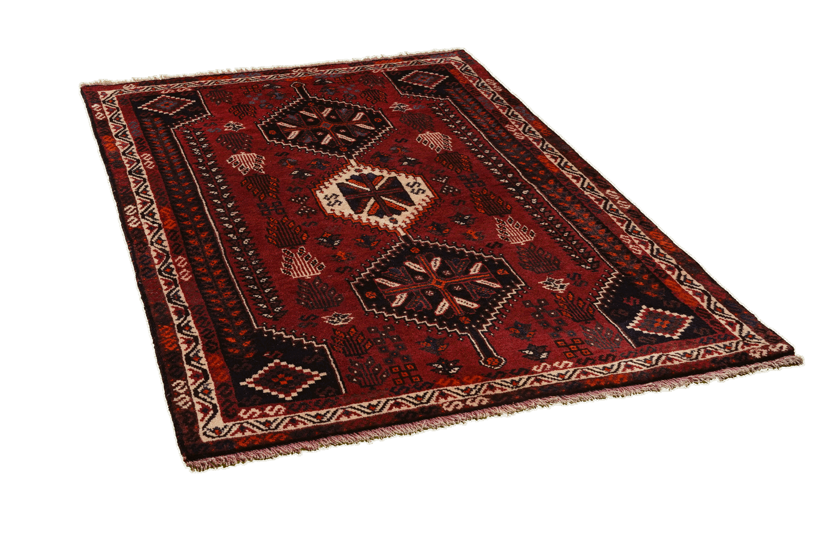 Gashgai — Handgefertigt, 162x117 cm, Beige, 100% Virgin Wool | View 5