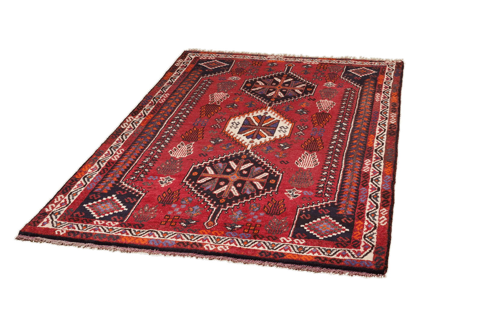 Gashgai — Handgefertigt, 162x117 cm, Beige, 100% Virgin Wool | View 6