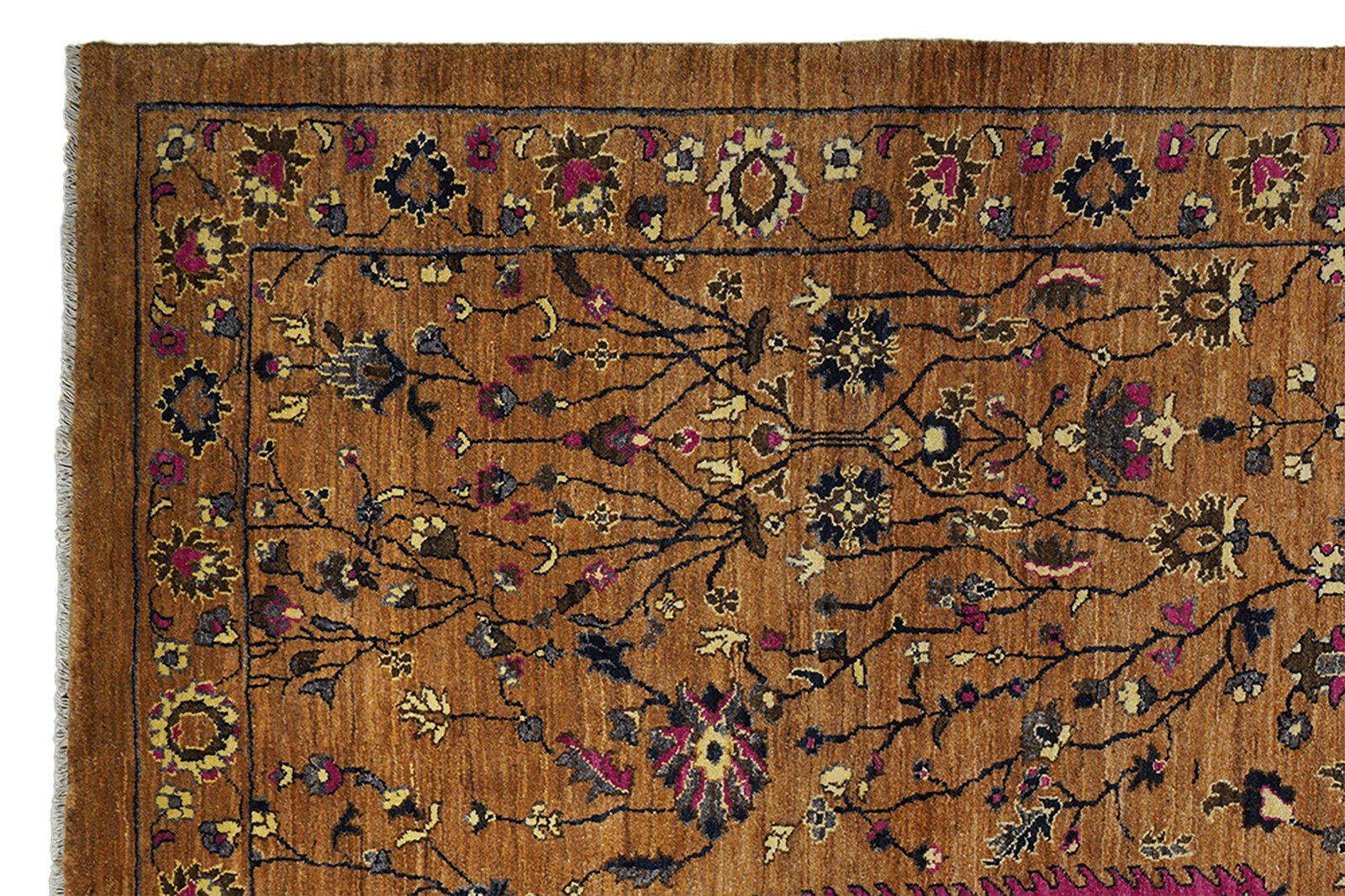 Rizbaf — Hand-knotted, 199x303 cm, Brown, 100% Virgin Wool | View 3