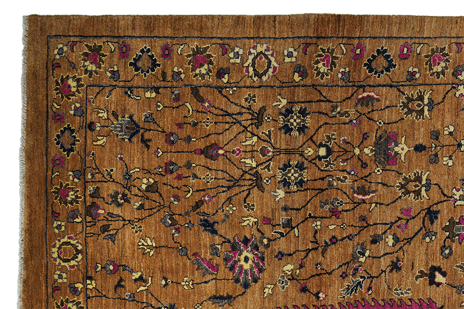 Rizbaf — Hand-knotted, 199x303 cm, Brown, 100% Virgin Wool | View 3