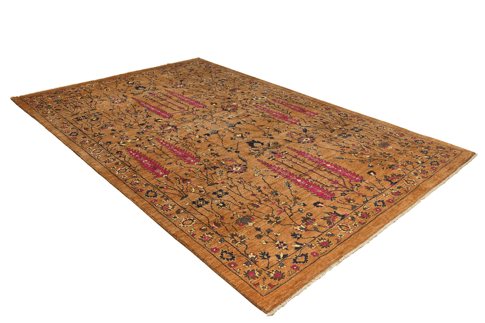Rizbaf — Hand-knotted, 199x303 cm, Brown, 100% Virgin Wool | View 4