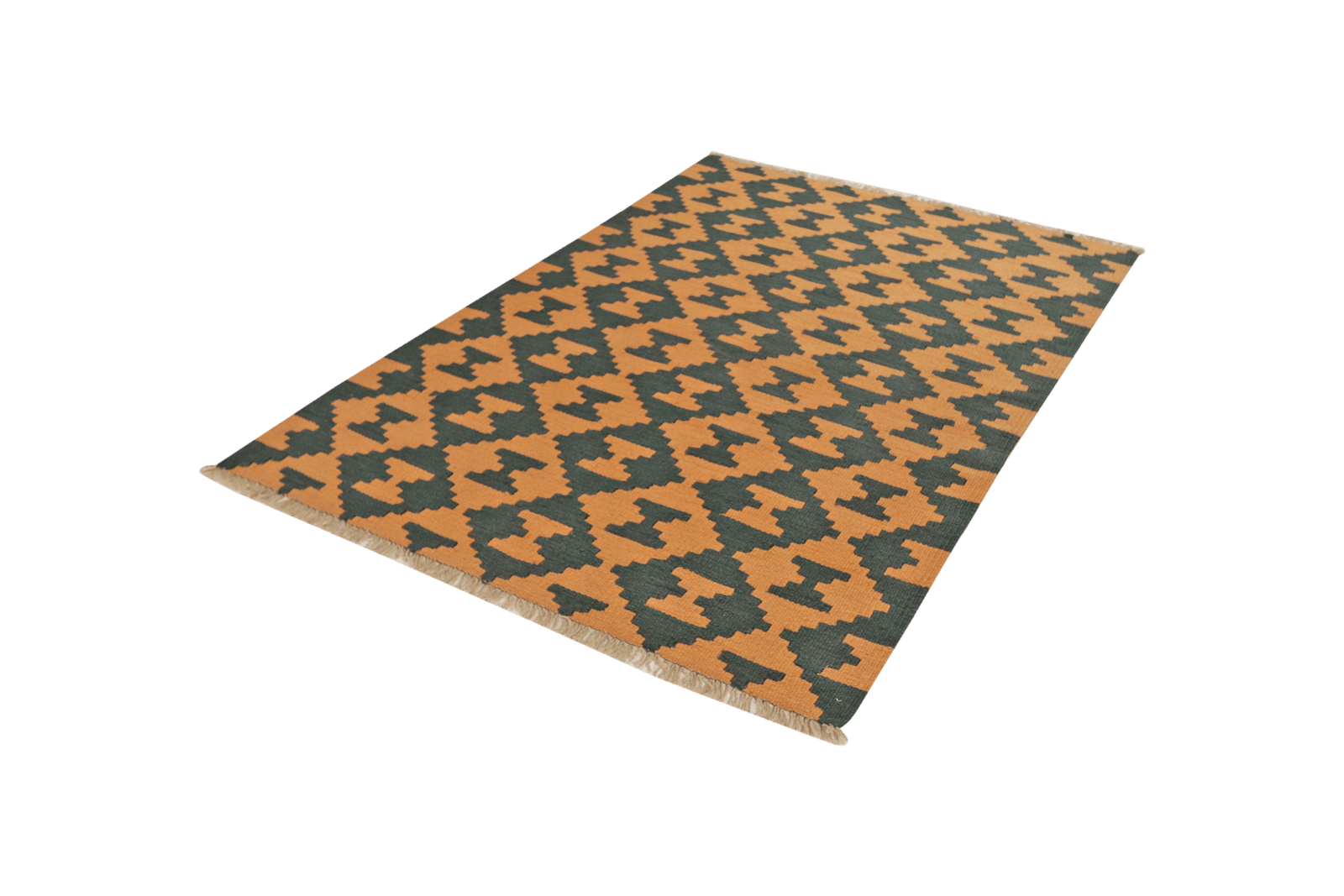Kelim Gashgai — Handmade, 127x184 cm, Yellow, 100% Virgin Wool | View 5