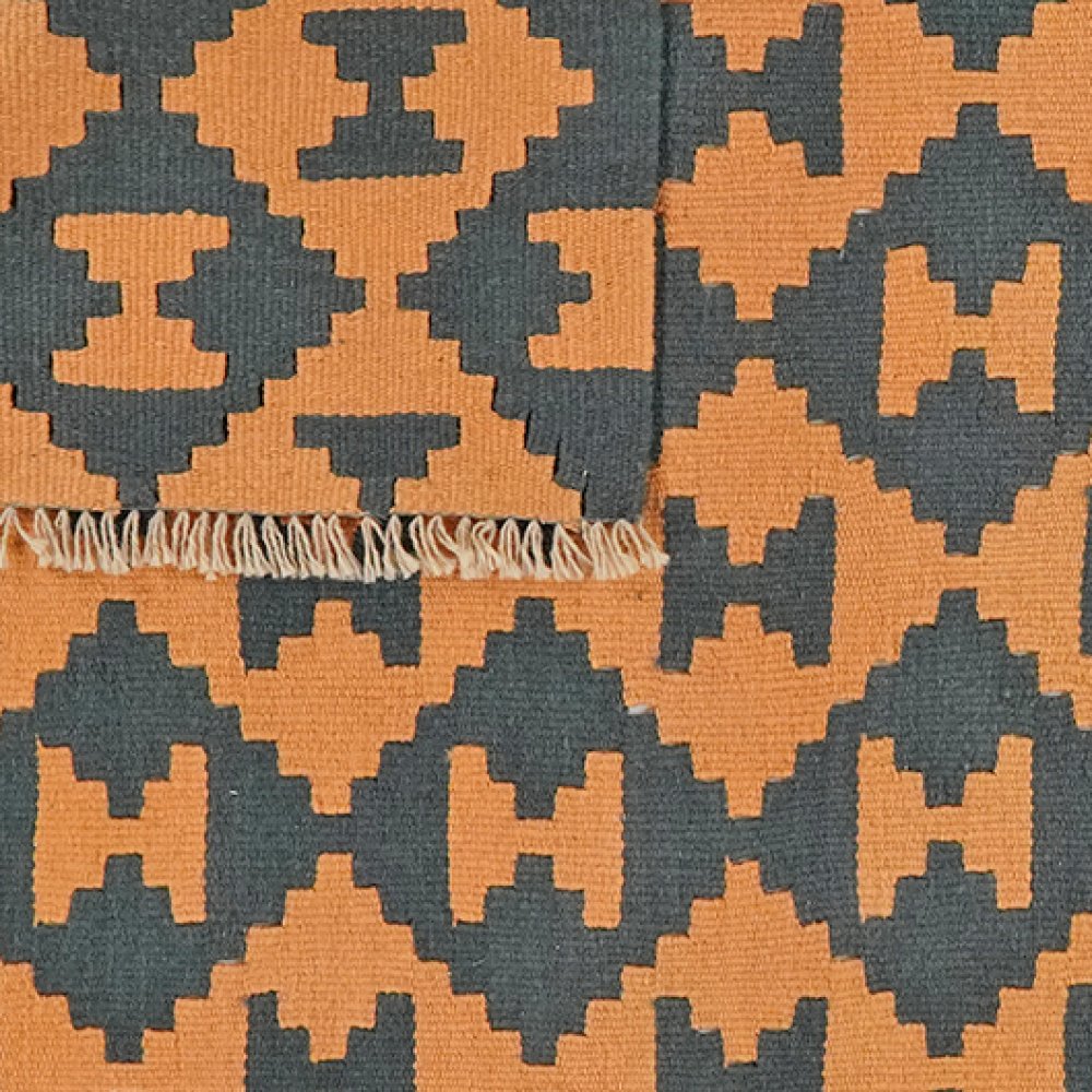 Kelim Gashgai — Handmade, 127x184 cm, Yellow, 100% Virgin Wool | View 6